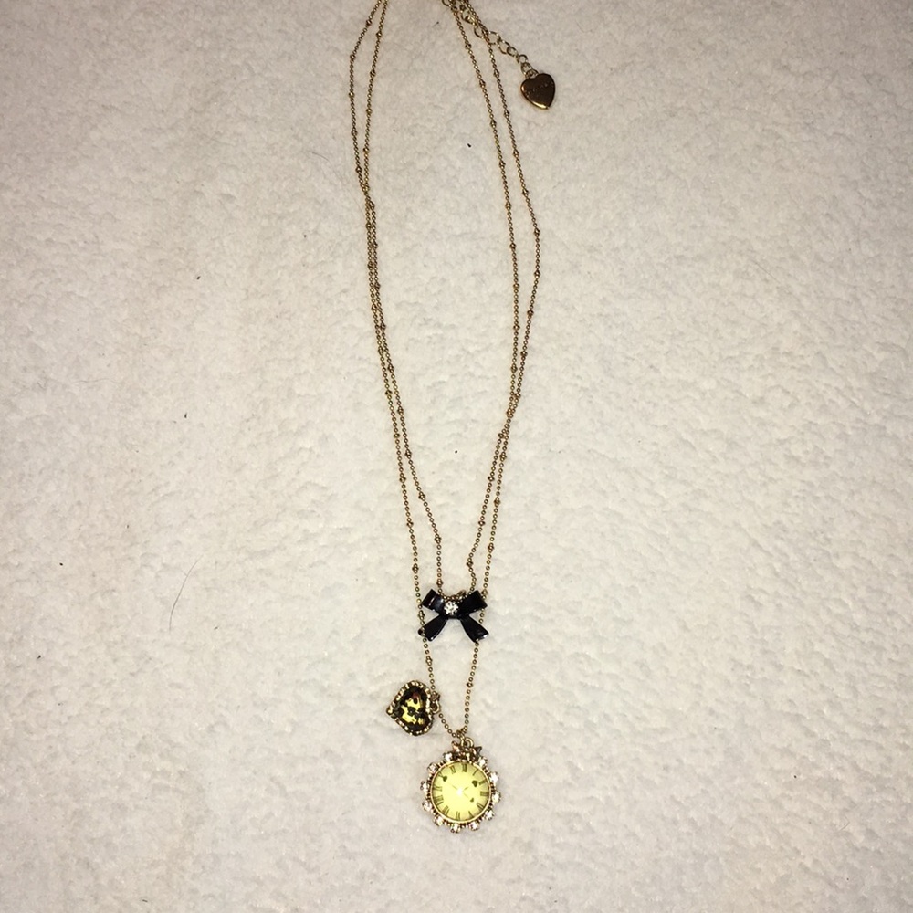Betsy Johnson necklace double layered - Picture 2 of 3